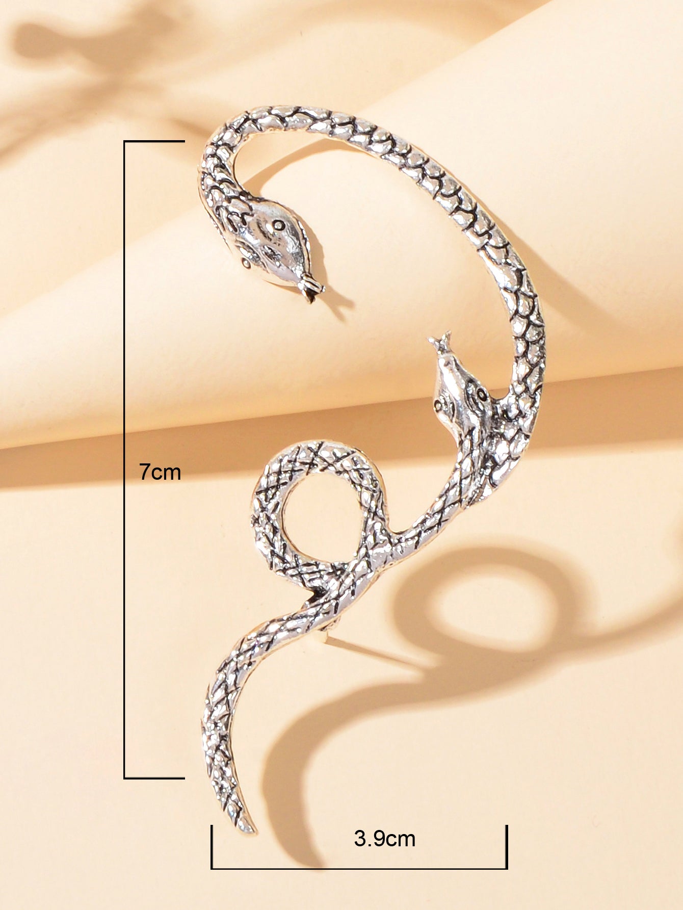 1 pc Punk Vintage Tangled Snake Cartilage Ear Cuff Ear Clip Wrap Stud Earring